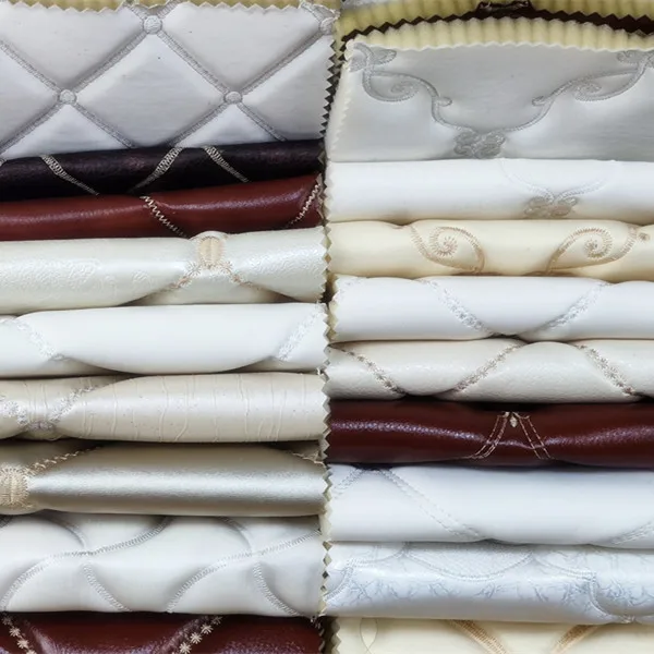 Thickened wholesale waterproof Automotive Microfiber Car Leather Embroidery Fabric