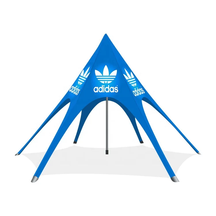 Guangdong UV Resist Custom Print Star Tent 6m 8m 10m 12m 14m 16m Outdoor 600d Oxford Trade Show Event Spider Shape Star Tent