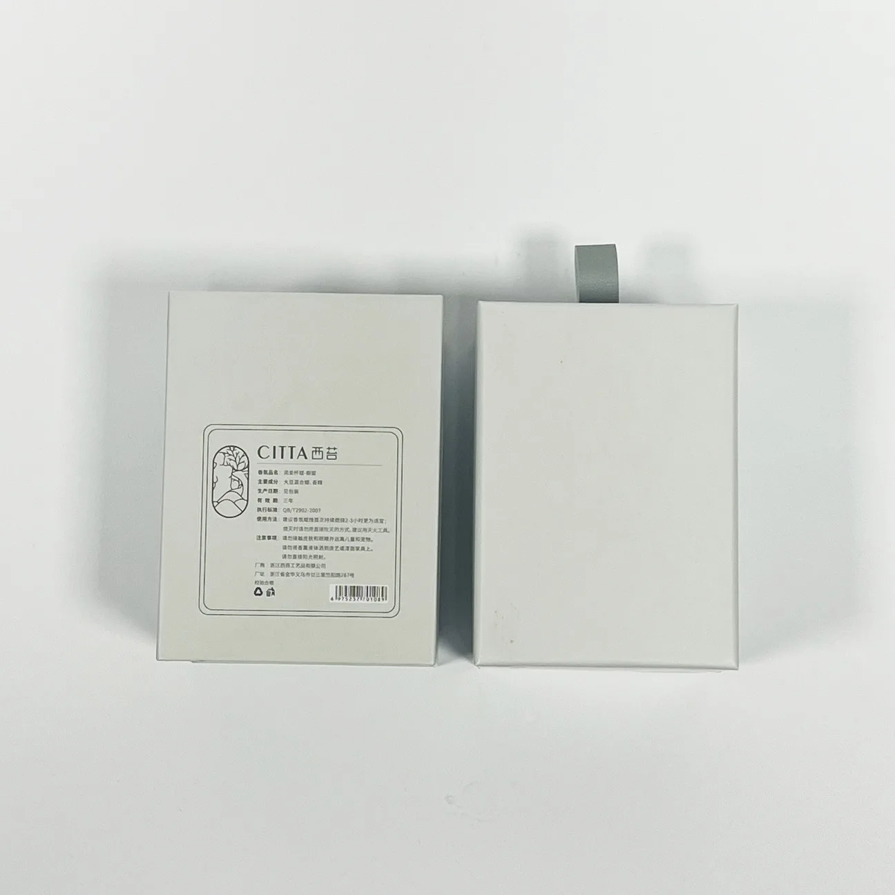 Custom Luxury Candle Box Craft Packaging White Square Rigid Paper Cardboard Luxury Candle Box For Gift With Clear Window