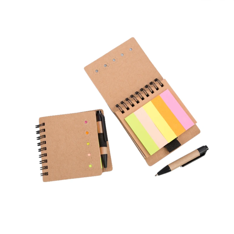 customized notebook sticky notes Self-Adhesive colored sticker notepad memo pad with pen set