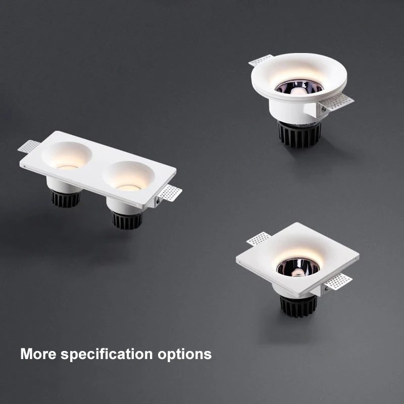 12W 7W adjustable chrome recessed spot downlight ceiling trimless recessed grill spot light led spotlight