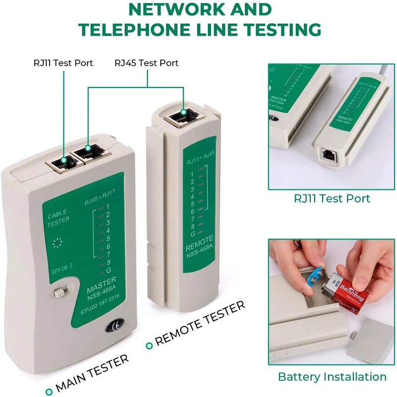 Сетевой набор инструментов RJ45 Обжимной CAT5 CAT5e CAT6 обжимной инструмент для Ethernet RJ11/RJ12/RJ45