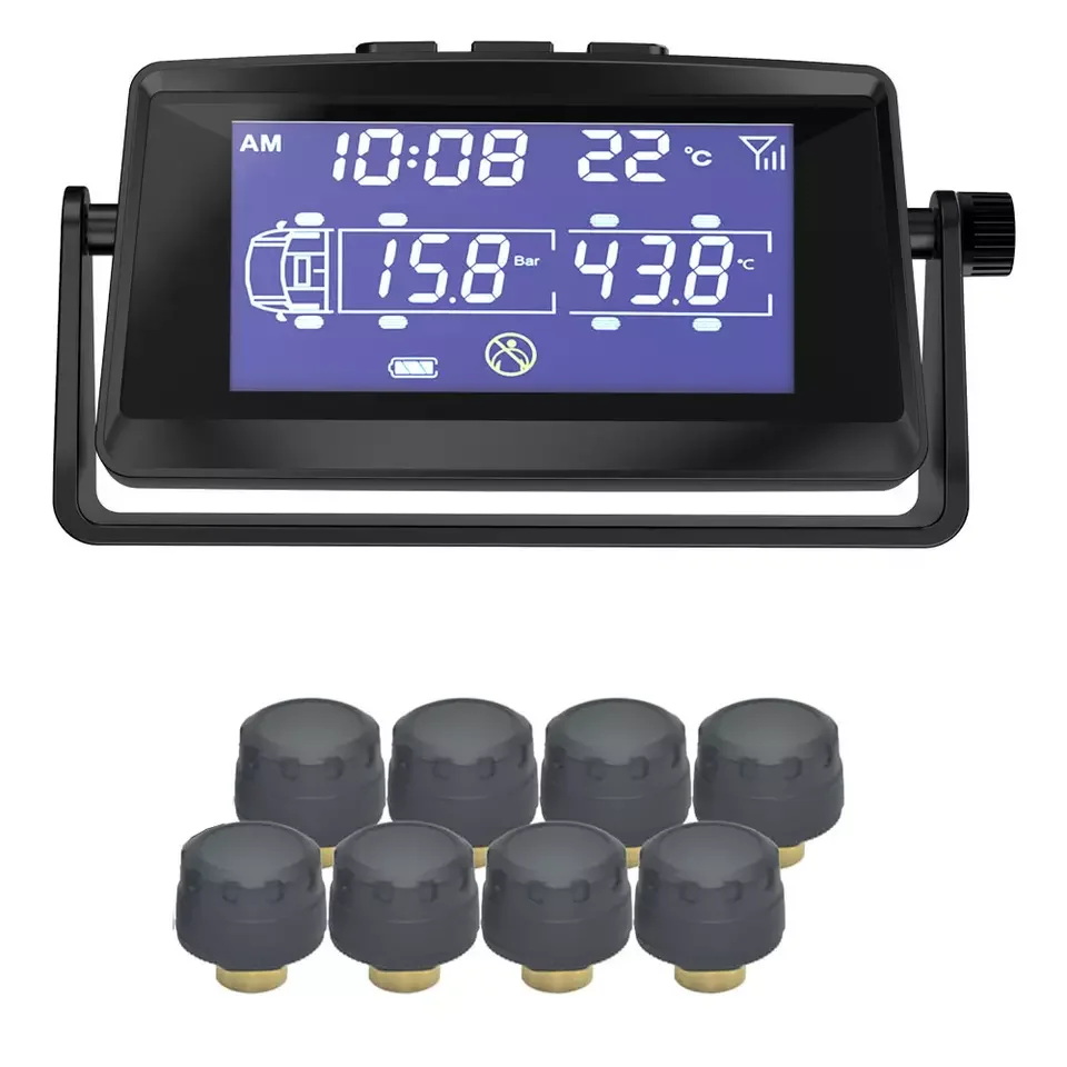 TPMS полуприцеп 6-24 колеса Цифровая беспроводная система контроля давления в шинах реальном времени с