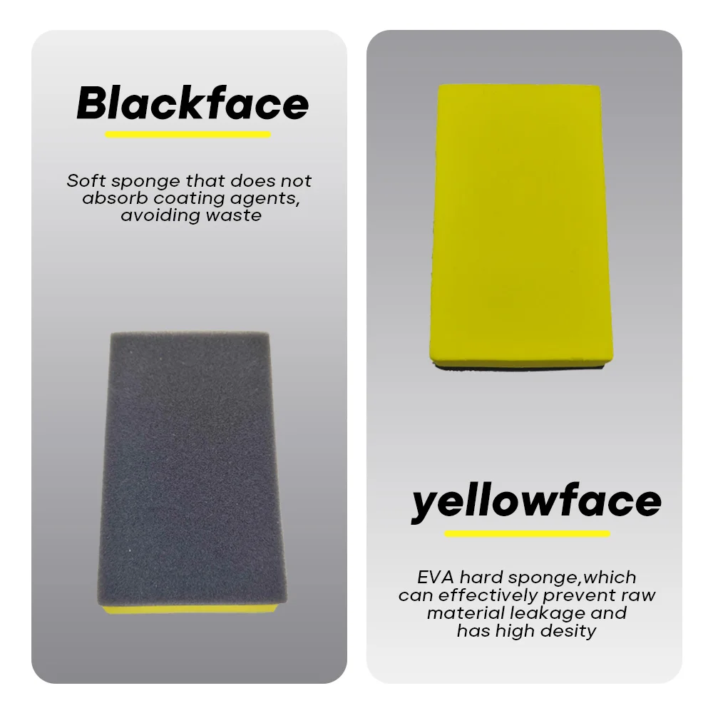 Hot Sale Foam Sponge Automobile Applicator Car Waxing Polish Cleaning Sponge crystal Nano Coating Applicator Sponge Pad For Car