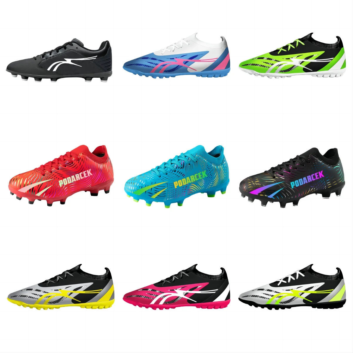 Custom Logo  Ag Fg Outdoor Spikes American Men Soccer Cleats Boots Football Shoes for Kid