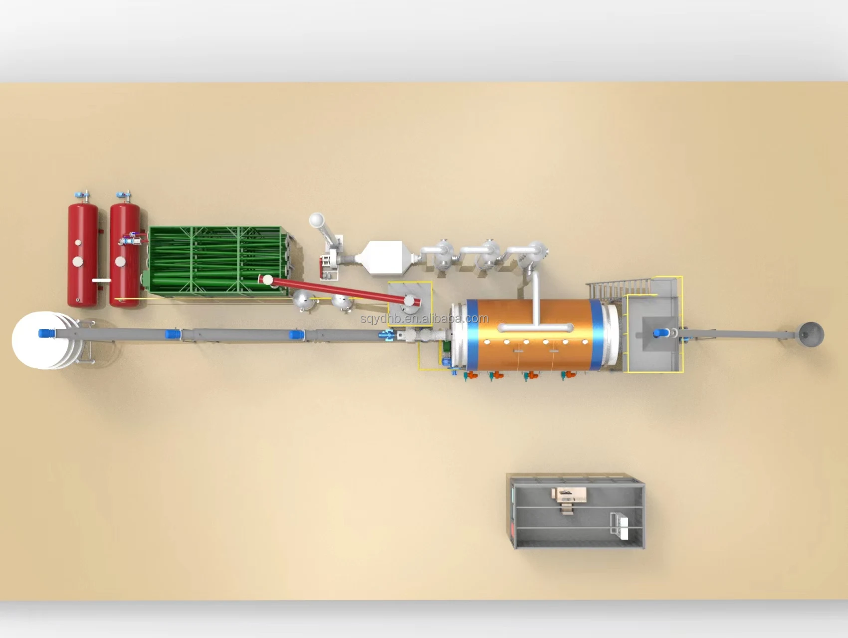 Environmental Friendly Tire Derived Fuel Waste Plastic Rubbish Rubber Tire Pyrolysis To Oil Make Diesel Machine