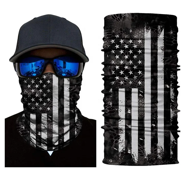 Breathable Polyester Tube Seamless Winter Skull Buff Personalizado Bandana