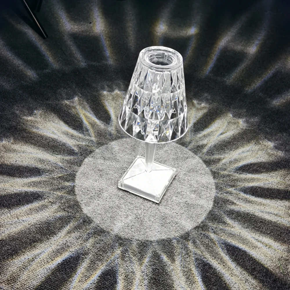Modern Rechargeable Creative Acrylic Night Table Light With USB Cable