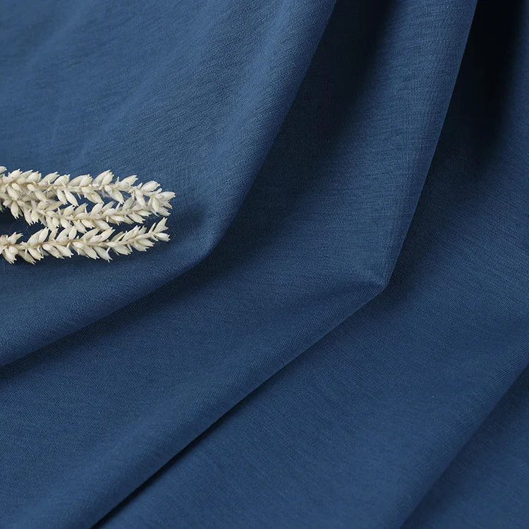 65S 175gsm width 175cm  100% Organic Cotton Fabric Liquid Ammonia Knitted fabric for garment