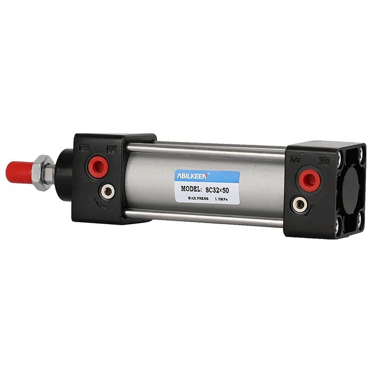 Hydraulic SC Series Aluminum Double Acting Large Bore Air Standard Cylinder Pneumatic