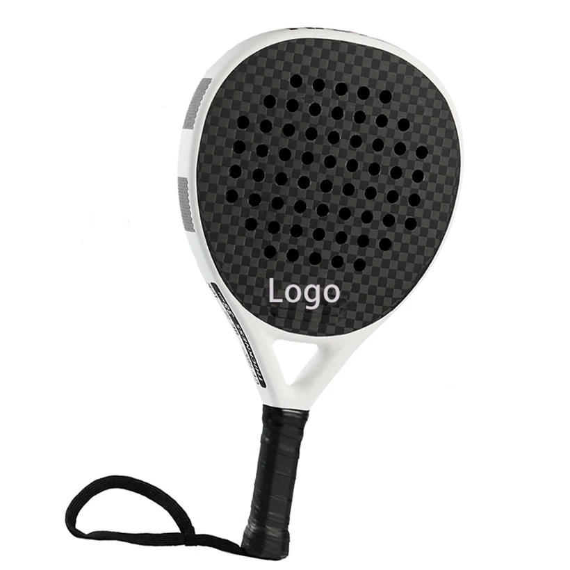 Custom Logo Paddle Tennis Racket Custom Glass Fiber Carbon Fiber Padel Rackets 3k 12k 18k