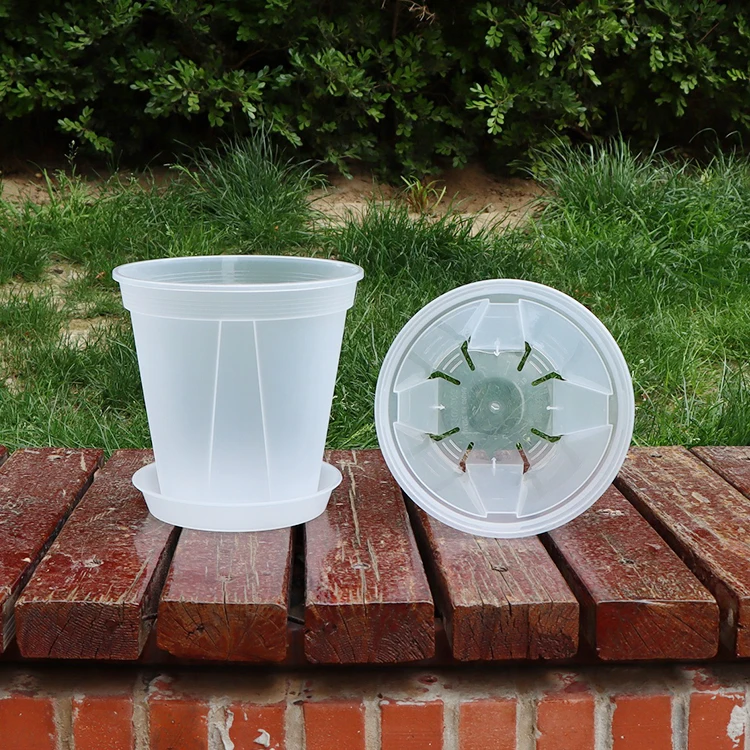 Nursery Grow Pots 1 2 3 5 7 10 15 Gallon Injection Blow Mold Nursery Plastic Plant Pots for Nursery Plants