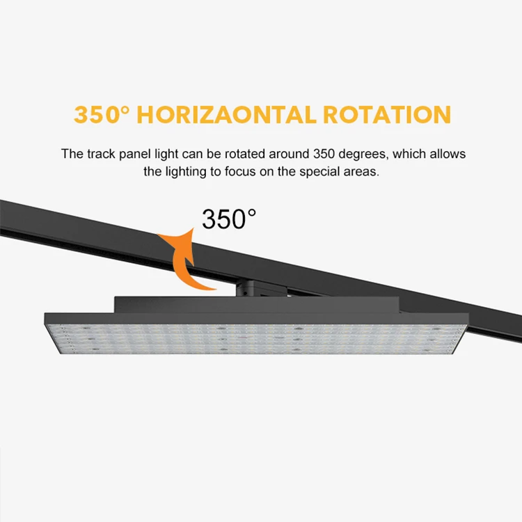 Hot Sale Hypermarket Lighting Power Switchable 44w-70w Led Track Panel Light