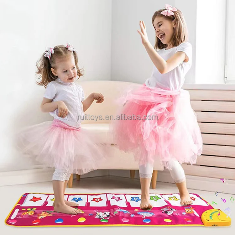 Kids Toddlers Piano Playmat Touch Play Game Toy Musical Rubber Baby Play Dance Mats For Sale