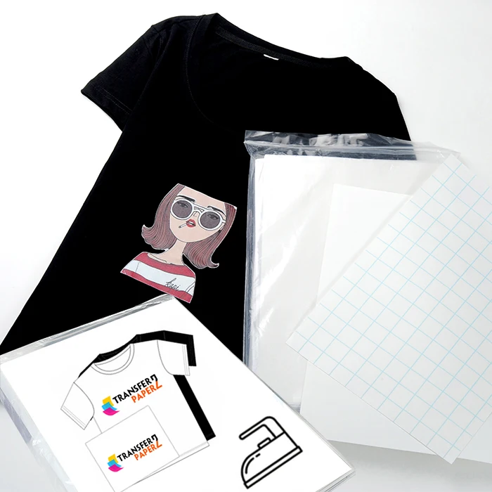 100 Sheets A4 A3 White  Sublimation Paper Polyester Cotton T-shirt Heat Transfer stickers
