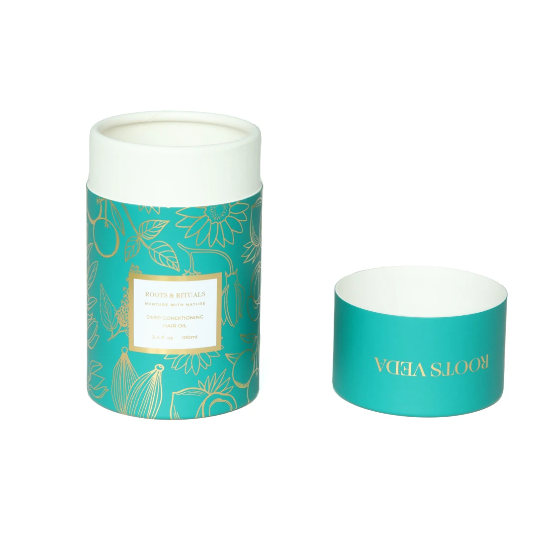 Custom Luxury Lip Balm Pack Cosmetic Tubes Cardboard Round Carton Essential Oil Candle Jar Gift Paper Tube