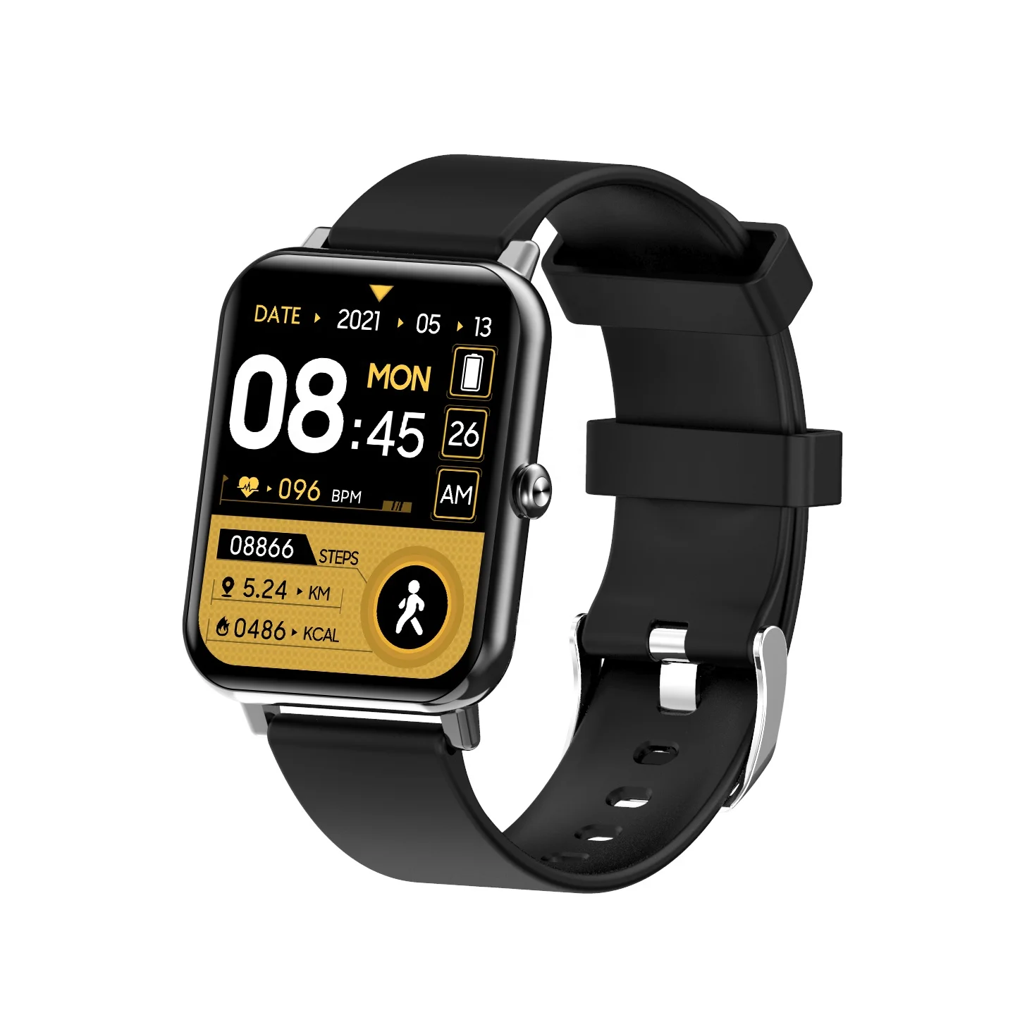 Топ Мода в едином положении во время занятий легкой атлетикой, водонепроницаемая новая TUYA 1,69 дюймов полный сенсорный Reloj Inteligente Bt можно звонить, часы