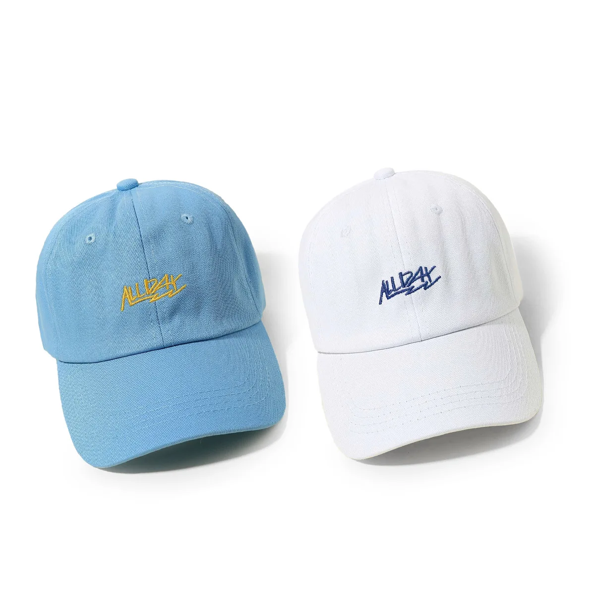 High Quality Promotional All Day Logo Baseball Cap 6-panel Embroidery For Men Hat