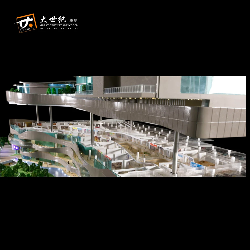 
Scale lighting architectural models with lifting system 