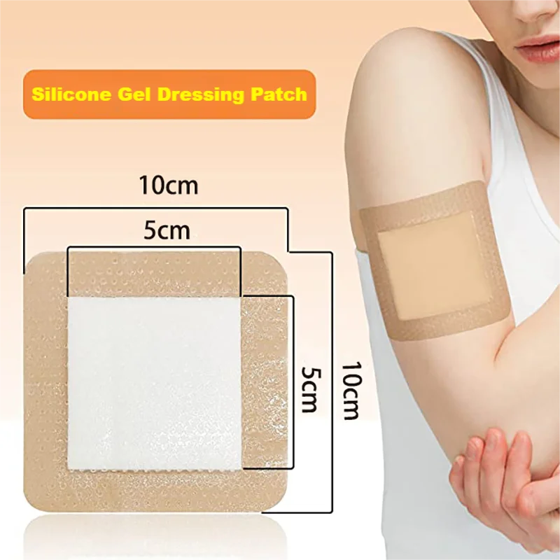 Custom Packaging Silicone Foam Border Dressing Patch Waterproof Dressing After Surgery