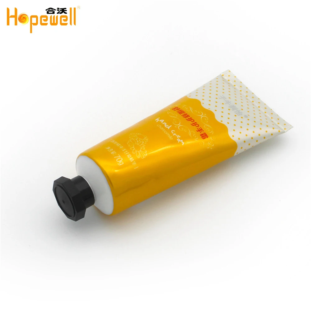 
Latest glossy empty hand cream packaging tube cosmetic soft squeeze aluminum barrier laminated tube 