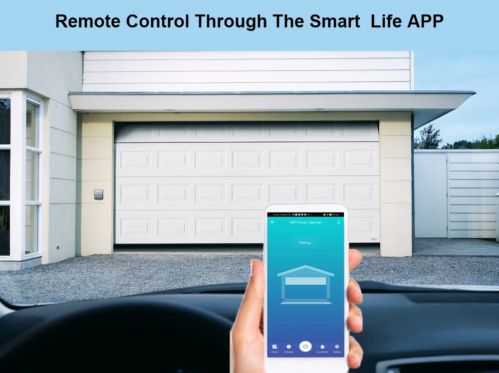 Wireless control Smart Zigbee Garage Door Open Module