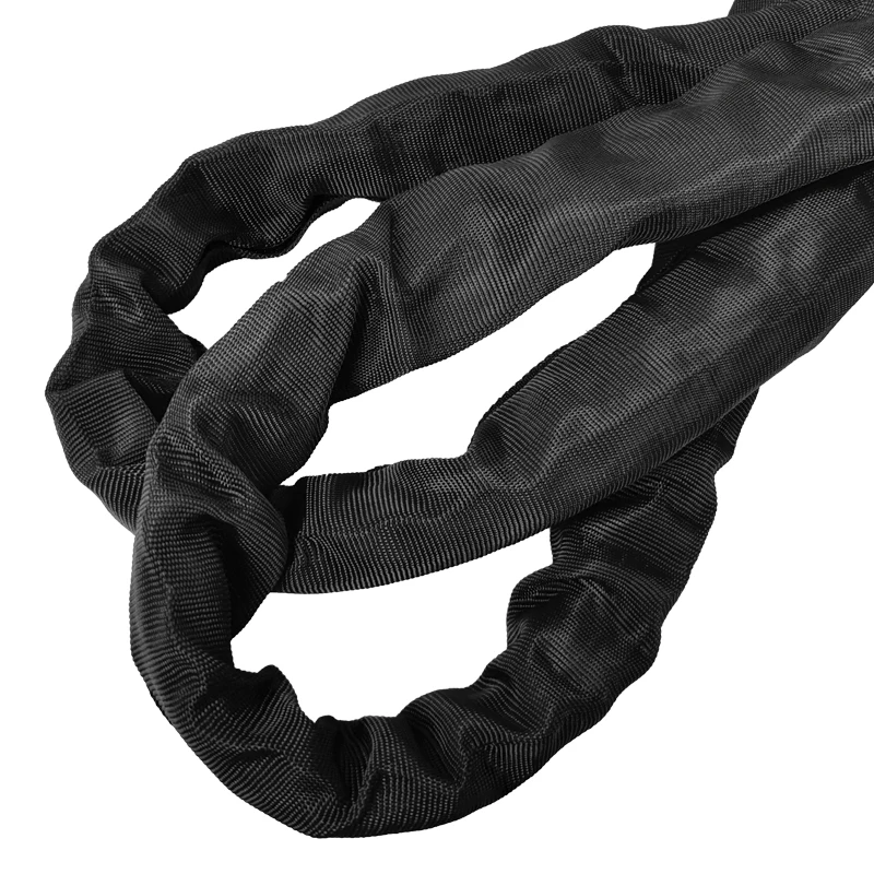 Customized LOGO 12mm 3m Dyneema 33000lbs Synthetic UHMWPE Static Utility Winch Rope