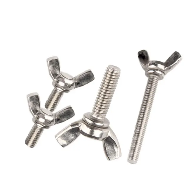 304 stainless steel butterfly screw Yuanbao hand twisted butterfly type claw bolt