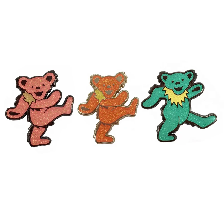 Custom Lapel Pins Metal Craft Manufacturer Hard Soft Cute Pins Metal Craft Rainbow Frog lapel Pin