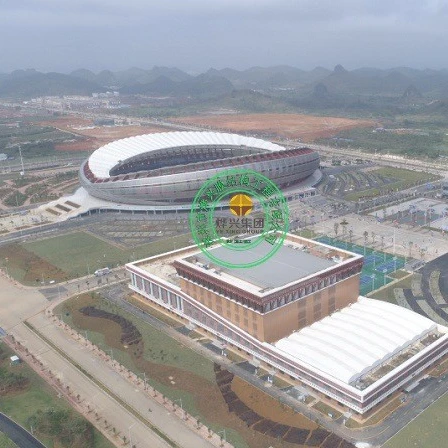 Large Sports Center Tennis Stadium Membrane Structure Canopy PTFE Membrane High Quality Shade Membrane Fabric Tensile