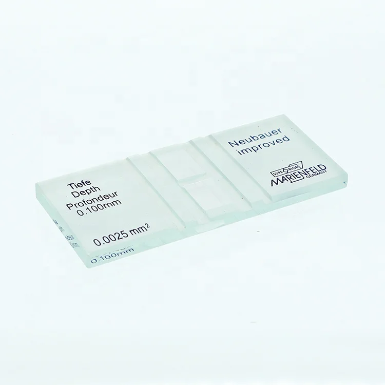 Hemocytometer improved neubauer blood cell counting chamber for lab use