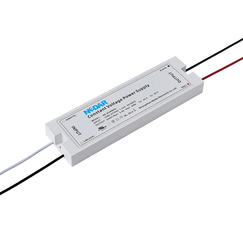 Wholesale 2023 Slim Design 100 -240V AC  DC 24V 80W 100W 150W Plastic Case Constant Voltage LED Driver