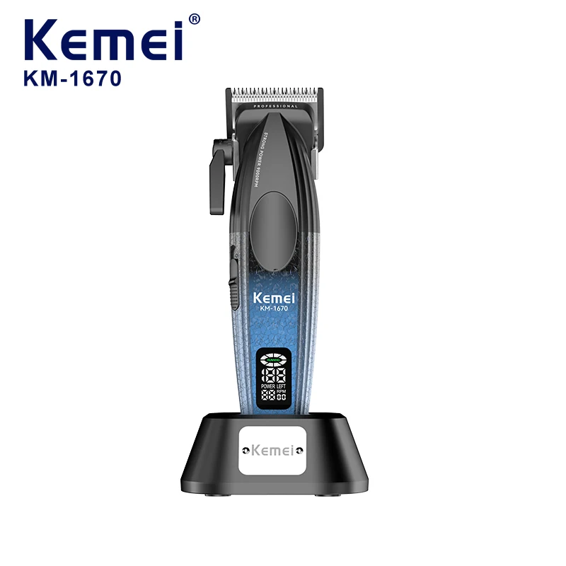 Kemei KM-1670 Hair Clipper for Men, Professional Electric Trimmer, Universal Serial Bus Hair Clipper for Charging Men