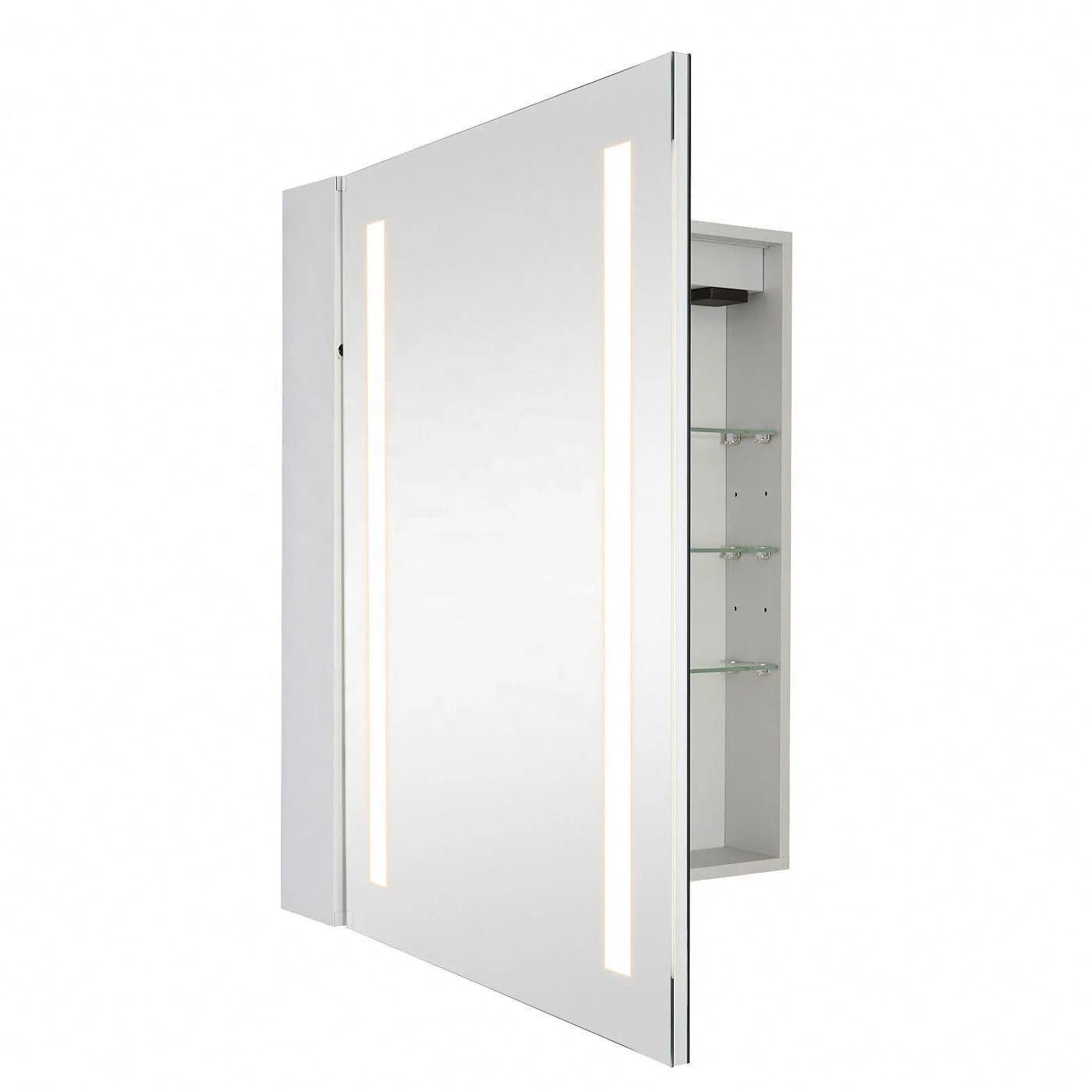 Hot Sale Wall Mounted Rocker Switch Led Mirror On Off Double-Sided Mirror Door