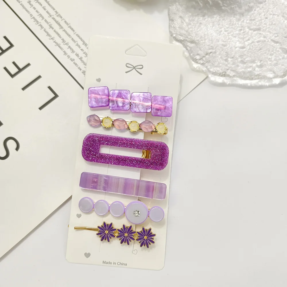 2024 New Designs Girls Hair Clips Pearl Hair Bobby Clips set hair accessories