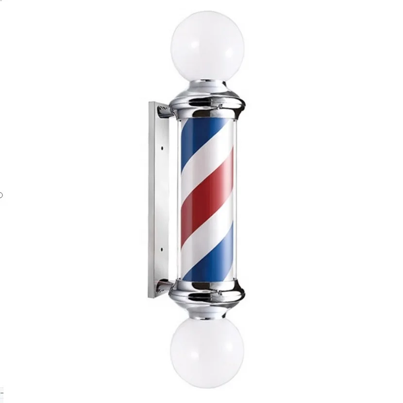 2022 Cheapest Custom Product Barber Pole Light Out Door Tube Wall Hanging Rotating Turn Lighting