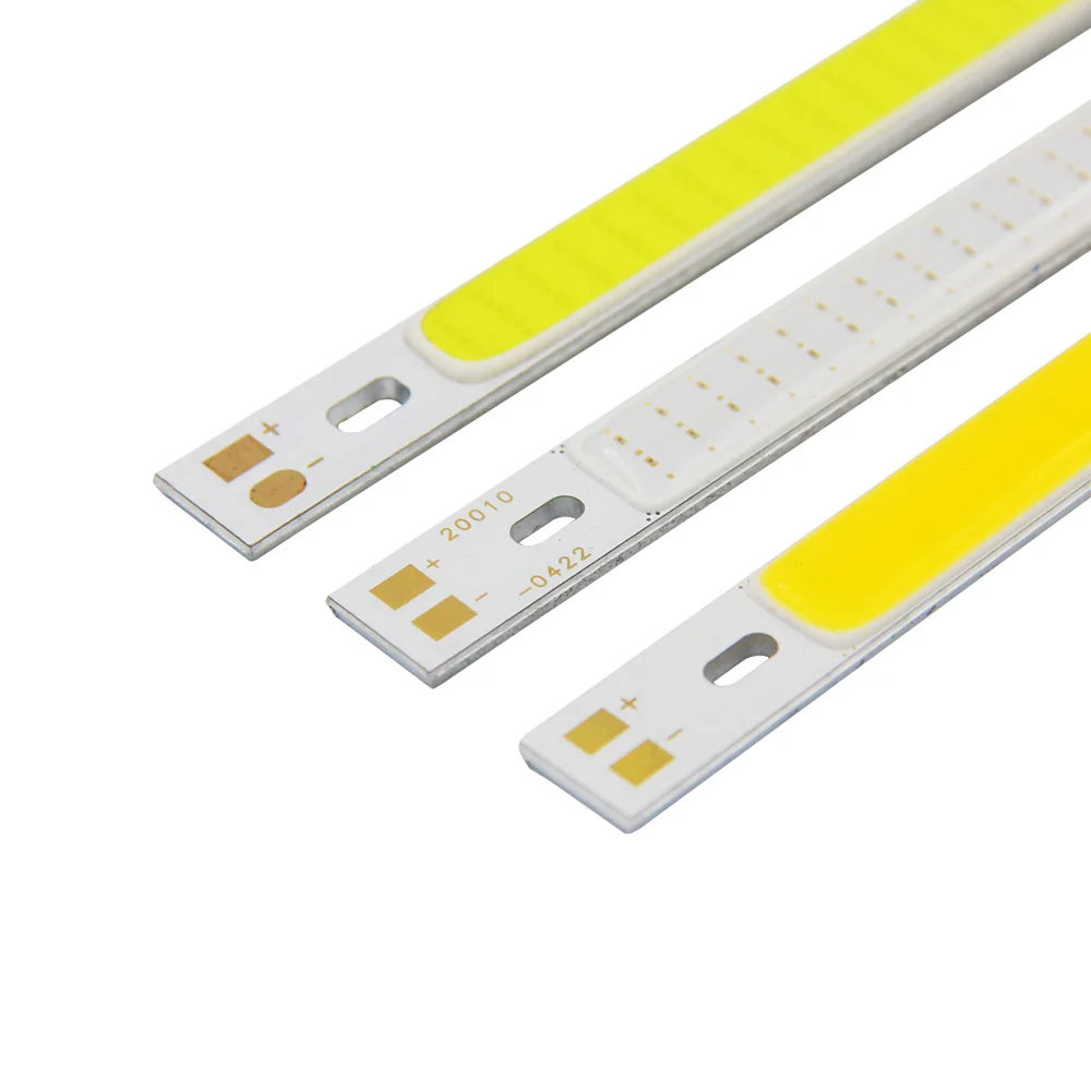 200mm COB LED Strip 12V Lamp 10W 1000LM Red Blue Green Yellow White Color LED Bar Lights for Car Bulbs Worklamp Decor Lighting