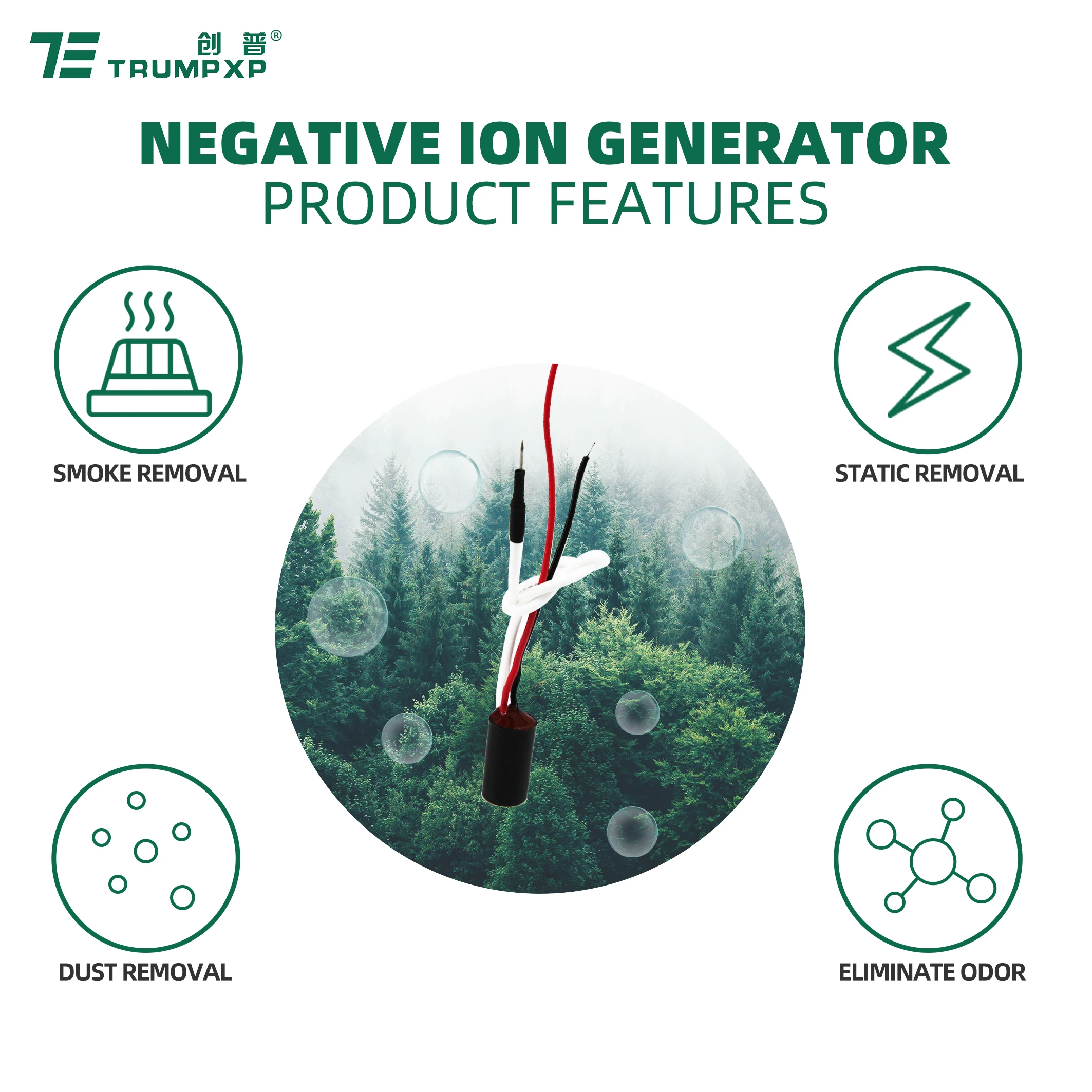 TFB-Y212 Anion Generator Rushed High Density Brush AC220V Negative Ion Generator For Hair Dryer