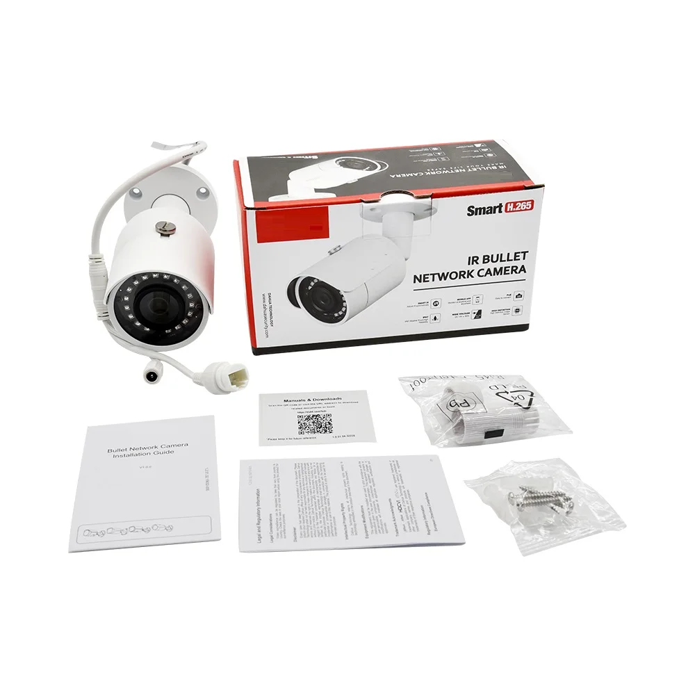 Indoor Outdoor Three years warranty plug and play with hik NVR 2MP 5MP 8MP waterproof 4k dome turret poe IP Bullet Camera