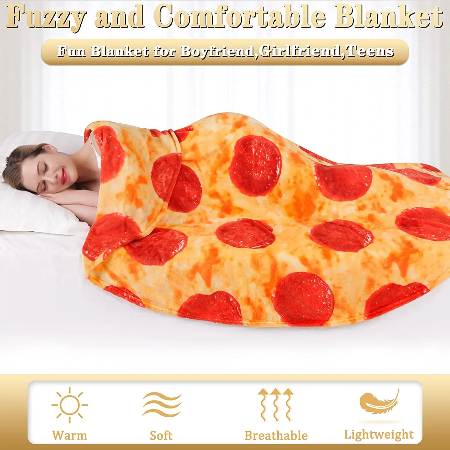 Custom Packaging Round Novelty Corn Roll Fried Chicken rolls Blanket Perfect Round Food Corn Cake Pancake Pizza Blanket Winter