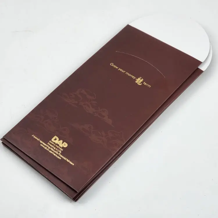 Biodegradable Custom Logo Dark Red Chinese New Year Red Envelope 2023 Dragon any of the twelve animals Red Packet