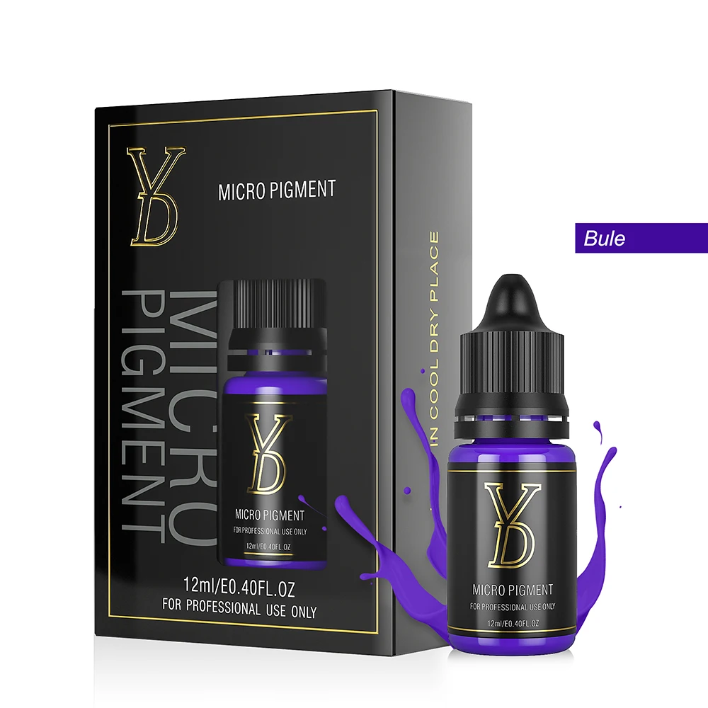 YD Liquid Blue Pigments Saturation Tattoo Ink Eyeliner Micropigmentation For Permanent Makeup