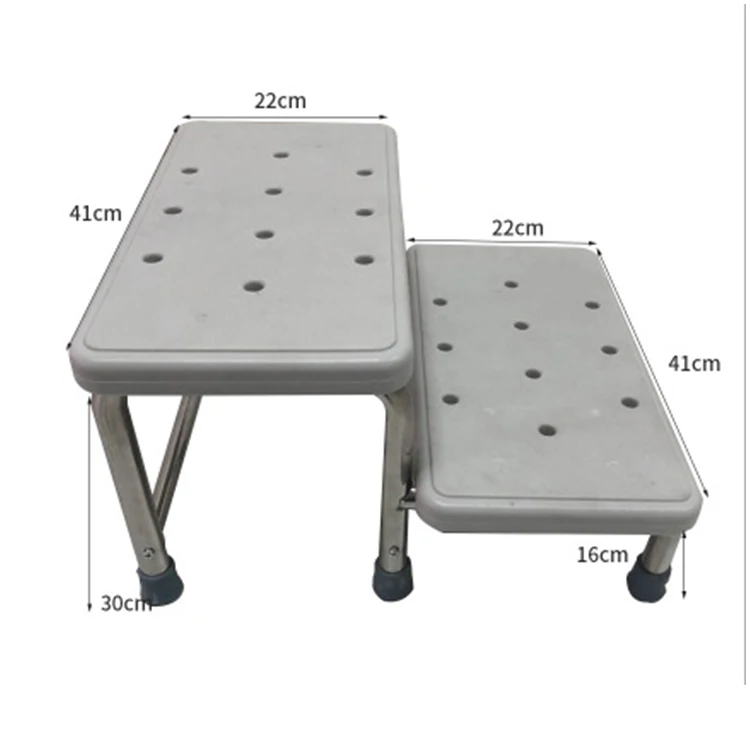 Wholesale Hospital Ergonomic Step Stool Plastic Bed Foot Medical Stool