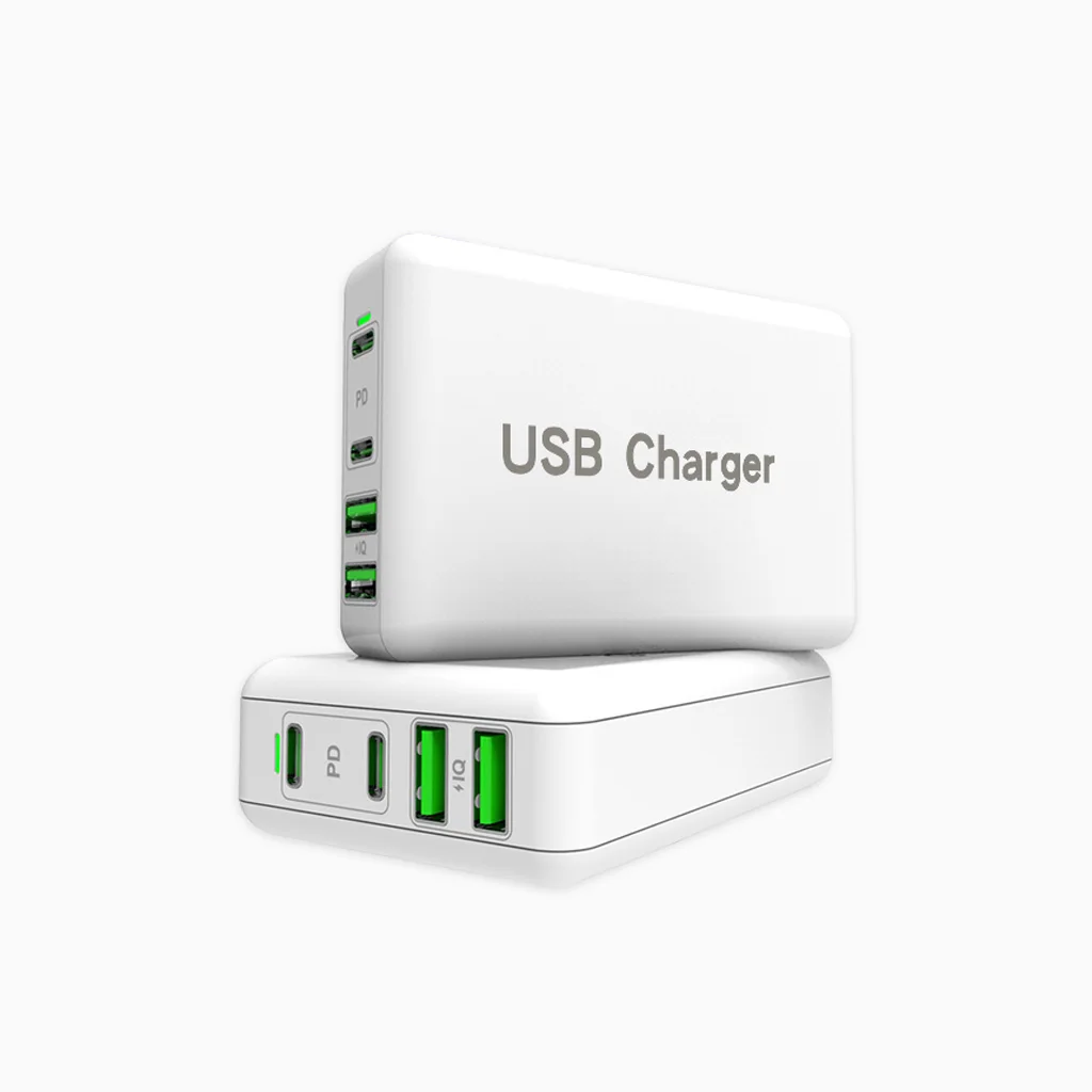 USB C Wall Charger, 100W PD 3.0 PPS 4-Port GaN III Fast Charger Type C Charging Station for MacBook Pro, Air and iPhone 13 etc.
