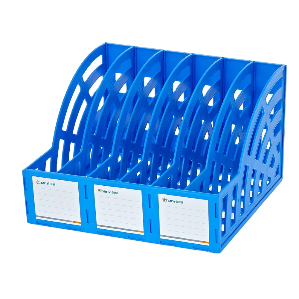 Hot Sale Wholesale Custom File Rack Basket PP Office And School Supplier Magazine Holder