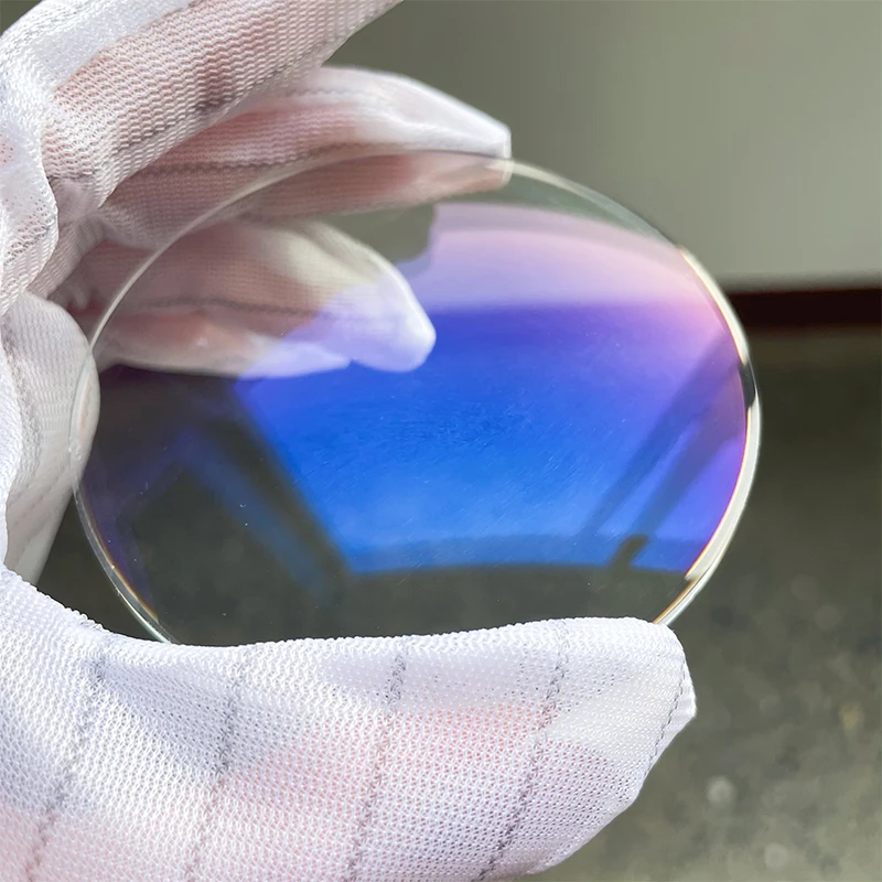 Оптические линзы hmc с голубым блоком, высококачественные прозрачные линзы 1,56 с одним видением HMC uv420, готовые линзы с голубой огранкой, линзы с защитой от синего света