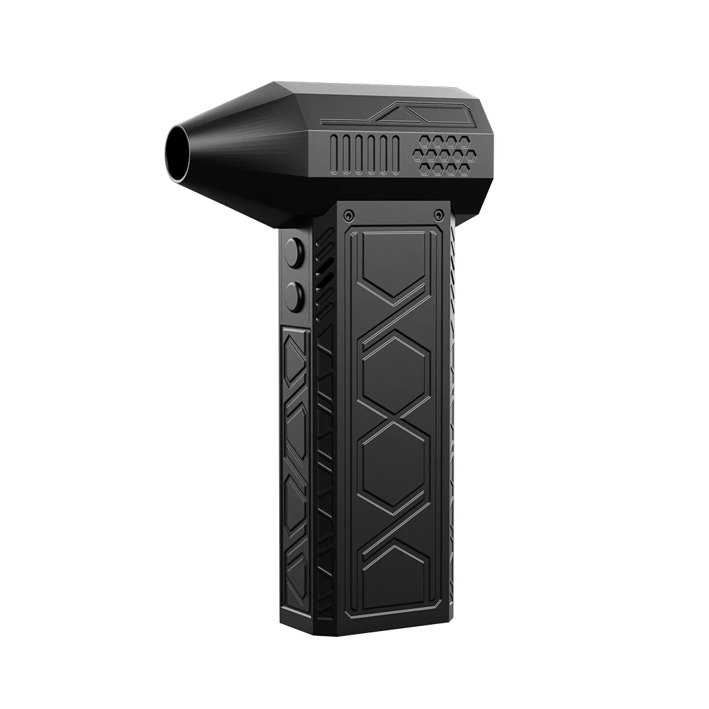 Mini Handheld Electric Turbo Violent Jet Fan Fast Charging Portable Super Power Gun Blower Fan With LED Light