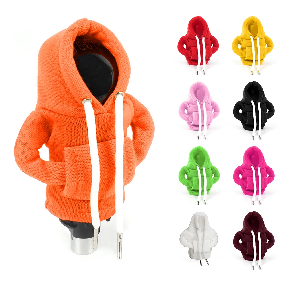Car Gear Knob Mini Hoodie Manual Or Automatic Gear Universal Shift Hoodie Cover Car Gearbox Hoodie Cover