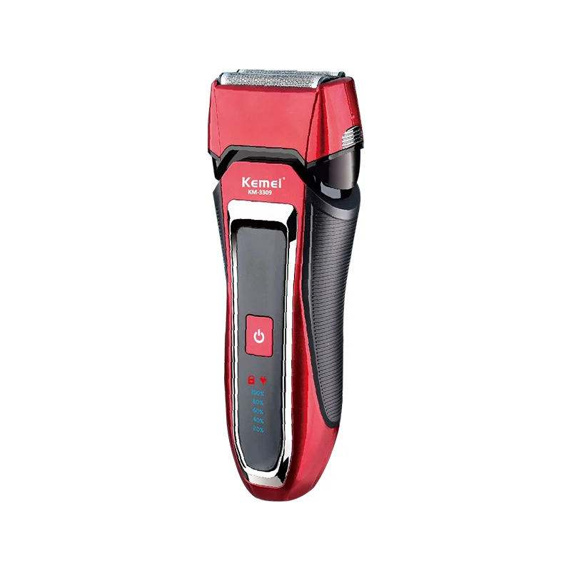 KM-3309 New arrival led display charge wholesale electric hair shaver beard trimmer