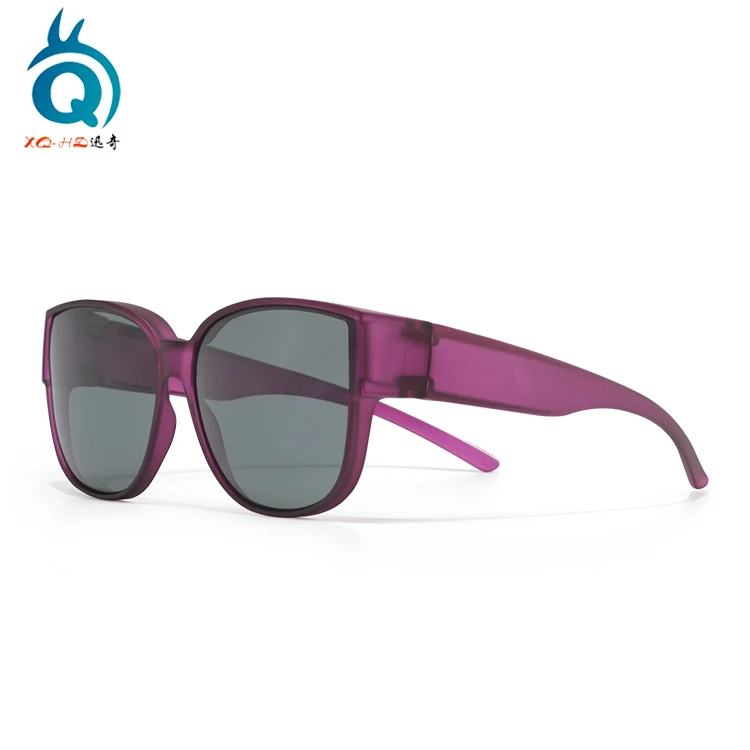 Wholesale custom color and logo polarized grey lens otg sunglasses UV 400 protection over the glasses fit over glasses